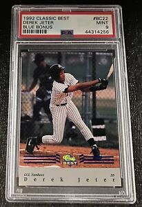 PSA 9 Derek Jeter 1992 Classic Best Blue Bonus #BC22 Mint Rookie Card NY Yankees