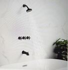 3 Handle Shower Faucet Set with Tub Spout Matte Black Tub and Shower Trim Kit
