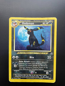 Pokemon Umbreon 13/75 Holo Rare Neo Discovery DAMAGED