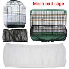 Pet Bird Cage Seed Catcher Tidy Guard Cover Shell Skirt Net Basket Stretchy