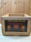Genuine Vintage Sunny Slope Wooden Peach Crate w/Original Labels  B7195