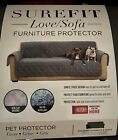 SureFit Quilted Pet Furniture Cover Protector Water+stain Resist Sofa Couch Gray