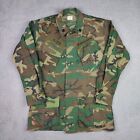 Vintage US Army Vietnam War Camo ERDL Jungle Jacket Small Regular Slant Pocket