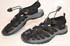 KEEN Whisper Womens 9 39.5 Black Fabric Waterproof Sandals Hiking Shoes 1018227