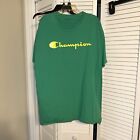 Champion Standard Fit Crewneck Short Sleeve Green Crisp Graphic T-shirt Mens 2XL