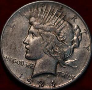 1934-S San Francisco Mint Silver Peace Dollar