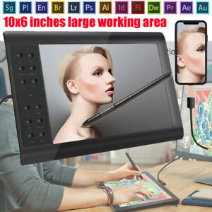 Digital Graphic Drawing Tablet with Screen Display Battery-free Pen 22 Shortkey