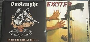 Thrash Metal Vinyl Record Lot  Exciter Onslaught