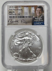 RONALD REAGAN 2018 Silver American Eagle $1 NGC MS70 Early Releases