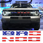 USA Flag Car Emblem Letters Sticker DIY 3D Logo for Ford Bronco 2021 2022 2023 (For: 2021 Ford Bronco Badlands Sport Utility 4-Door ...)