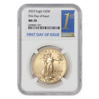 2023 $50 American Gold Eagle NGC MS70 First Day of Issue 1oz 22KT coin