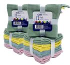 12 Pack Washcloth Towel Set 100% Cotton Soft Wash Cloths for Face & Body 12X12