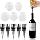5PCS Geometric Spherical Bottle Stopper Resin Molds, Wine Bottle Stopper Crystal