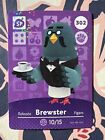 Brewster # 302 🔥 AUTHENTIC amiibo card, Animal Crossing, Series 4, UNSCANNED ☕️