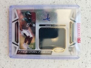 New Listing2023 Panini Certified Football Jalen Carter RC Patch Auto RPA /399 #FFMS-39