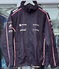 ^Rare* 2012 Williams F1 Team Waterproof Navy Pit Jacket w Hood - Size Large - XL