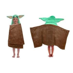 Baby Yoda Poncho Kids Hooded Beach Towel 23.6
