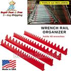 Tool Sorter Rail Wrench Organizer For Drawers Bench Toolbox Storage Steel Red