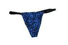 Victoria's Secret V-string Medium. Blue Leopard Print. Nwot