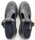 Dr. Martens Polley Mary Jane Shoes US Womens 10 EU 42 UK 8 Black Leather - READ