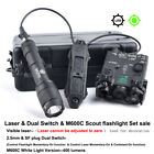 WADSN Airsoft PEQ Red Green Laser Hunting M600 Flashlight Dual Control Kit