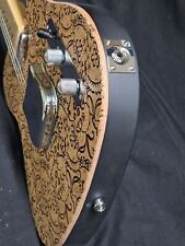 CUSTOM 6 STRING LAZER ENGRAVED PAISLEY VINTAGE T STYLE ELECTRIC GUITAR