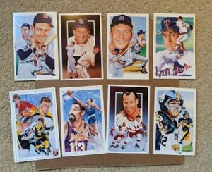 1990 1991 1992 Legends Memorabilia Postcards - all 4 major sports - U Pick