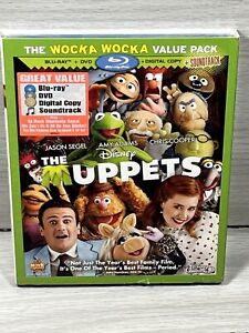 The Muppets (Blu-ray + DVD, 2012, 3-Disc Set) Wocka Wocka Value Pack -  New!!