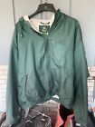 orvis fishing jacket VINTAGE men’s large green zip pockets hooded outdoor hiking