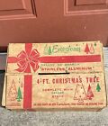 Vintage Evergleam Deluxe Aluminum Christmas Tree 4 ft 58 Branch In Original Box