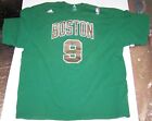 Boston Celtics #9 Rajon Rondo XL Green T-Shirt w/Gold & White Lettering Adidas
