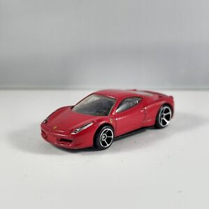 Hot Wheels Ferrari 458 Italia in 1:64 - Red 2010 First Editions. -USED, LOOSE