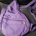 Ameribag Healthy Back Microfiber Shoulder Bag Purple 17x9x6