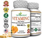 Active Vitamin C Ascorbic Acid Powder 1000 mg VEGAN CAPSULES Made In USA