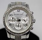 Michael Kors Women's MK5108 Crystal Accent Silver Tone Chronograph Watch A362