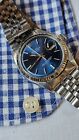 vintage rolex 1601 blue dial men's automatic watch 1978 NO RESERVE