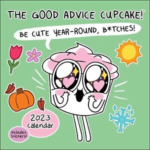Andrews McMeel The Good Advice Cupcake 2023 Wall Calendar w