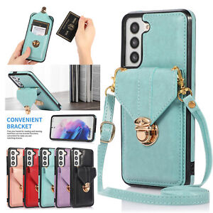 For Samsung A72A52A71A51 5G A32A12 A42A22 Crossbody Bag Leather Wallet Card Case
