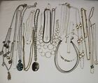 Chain Necklaces Lot of Gold Tone & Silver Tone Various Lengths (#1067)
