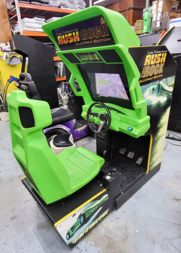 San Francisci RUSH Alcatraz Arcade Sit Down Driving Racing Video Game Machine