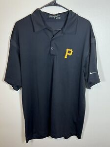 Pittsburgh Pirates Nike Golf Men’s Polo Shirt Size Large Black