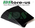 100 Black PVC Cards, CR80, 30 Mil, Graphics Quality, Credit Card size