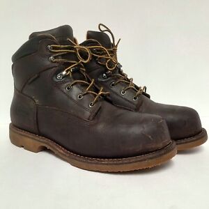 Chippewa Leather Work Boots Water Proof Oil/Heat Res Steel Toe Engineer 10 EE