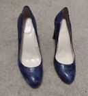 Calvin Klein Pumps Women Shoes size 8 Blue snake print Heel