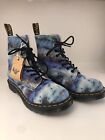 NEW - Doc Martens 1460 Pascal Blue Summer Tie Dye Tumbled - Women's Size 8