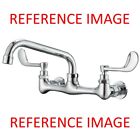BWE A-94256-12 Commercial Wall-Mount Two-Handle Polished Chrome Kitchen Faucet
