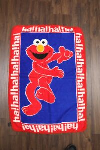 Sesame Street Elmo Blanket Throw Vintage 45X30