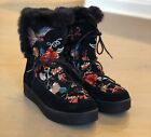 Johnny Was FREJA MOON BOOT Embroidered Size 10