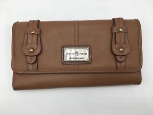 Vintage Etienne Aigner Genuine Leather Trifold Checkbook Organizer Wallet