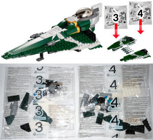 LEGO 9498 Saesee Tiin's Jedi Starfighter: NEW SEALED BAGS #3 #4 (partial set) SW